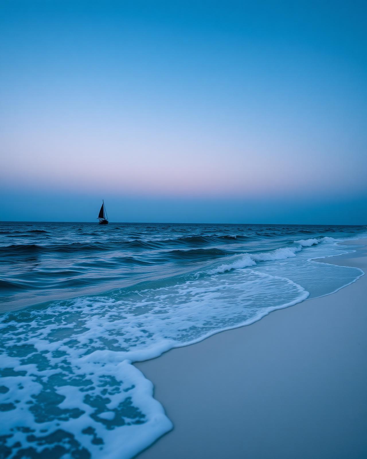 Watamu coastline at dusk
