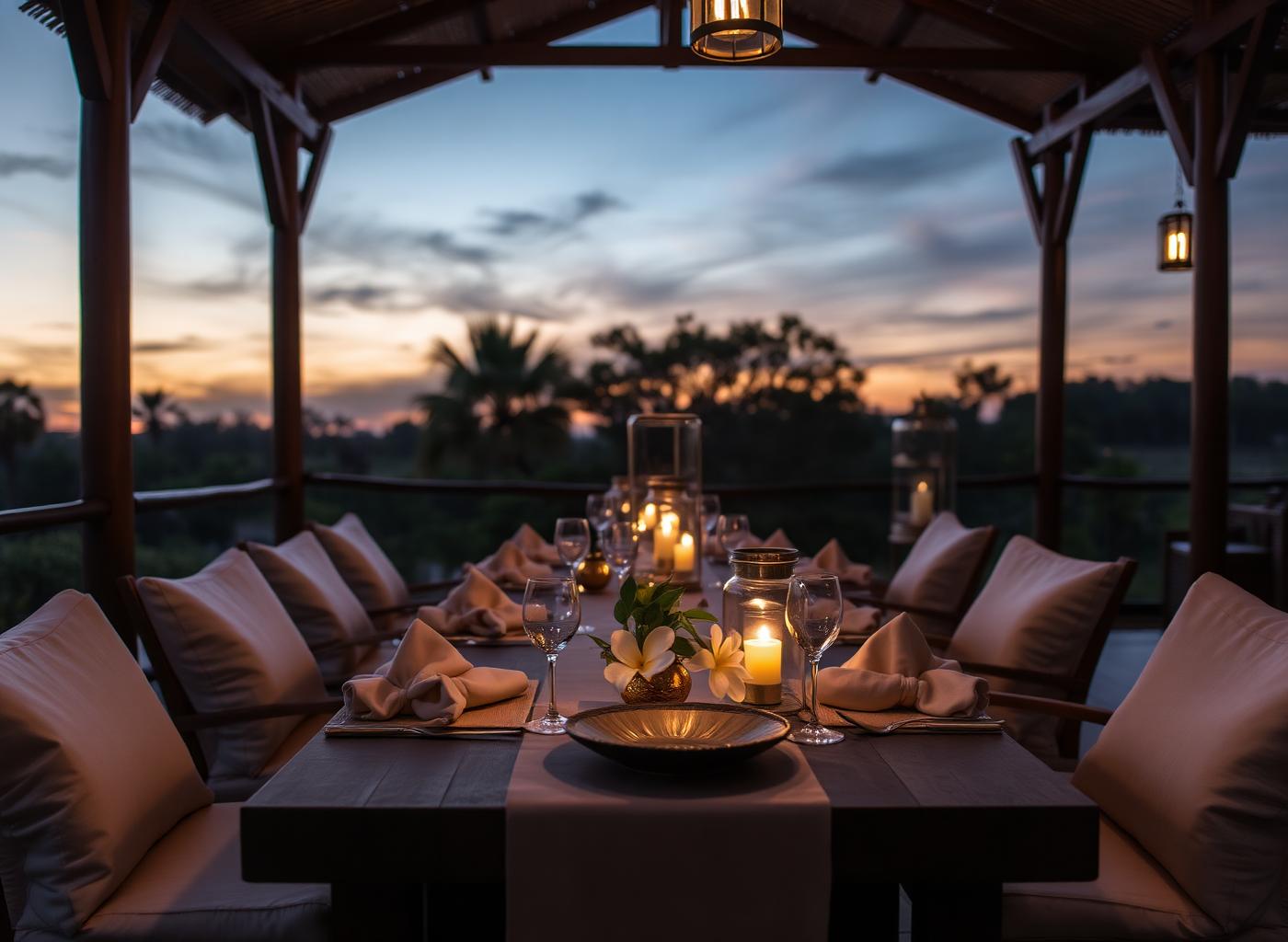 Curated dining on a coastal veranda